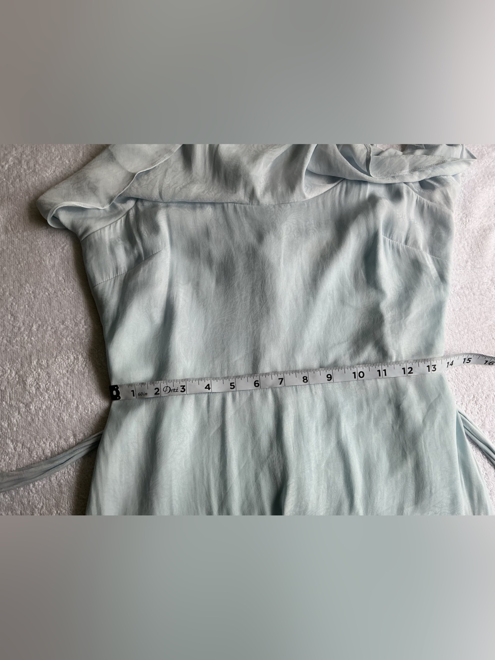 Guess Light Blue Ruffle Mini Dress - Picture 6 of 10
